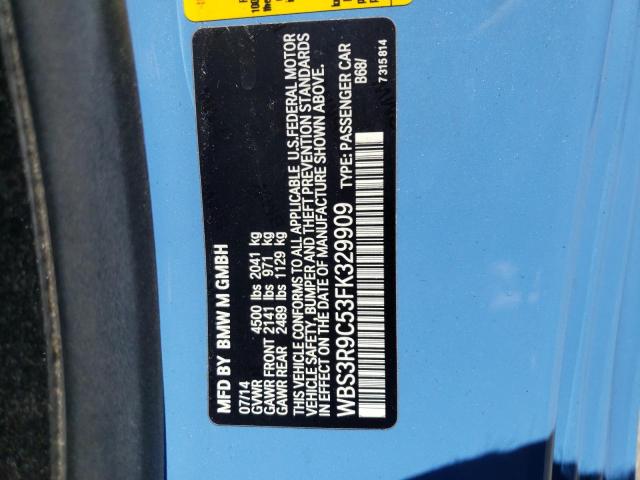 Photo 10 from auction – 2015 BMW M4 with VIN WBS3R9C53FK329909