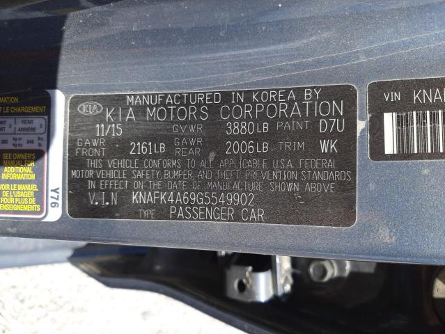 Photo 10 from auction – 2016 KIA FORTE LX with VIN KNAFK4A69G5549902