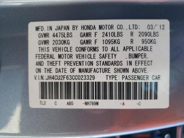 Photo 10 from auction – 2012 ACURA TSX TECH with VIN JH4CU2F63CC023329