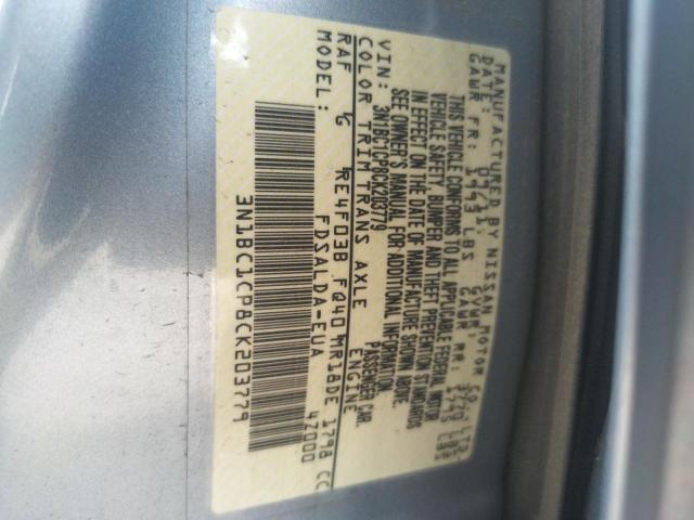 Photo 10 from auction – 2012 NISSAN VERSA S with VIN 3N1BC1CP8CK203779