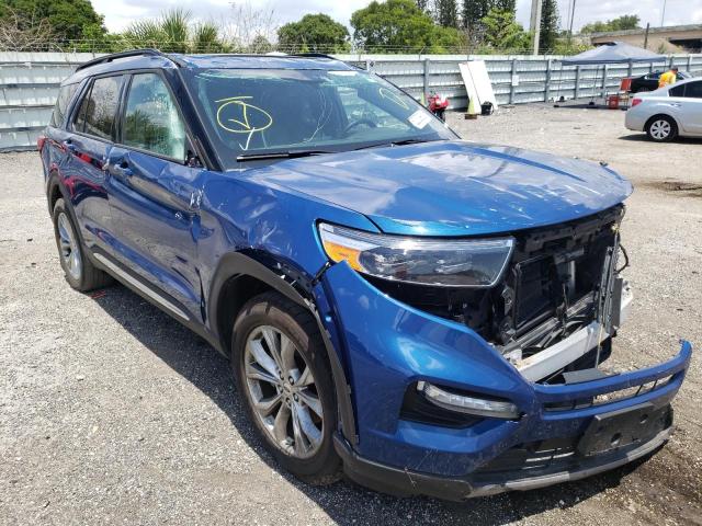 FORD EXPLORER X 2020 with VIN 1FMSK8DH6LGA11982 - Photo from auction