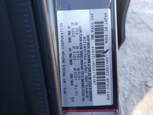 Photo 10 from auction – 2017 MAZDA 6 TOURING with VIN JM1GL1V50H1122959