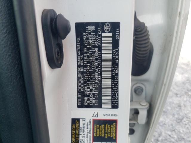 Photo 10 from auction – 2017 TOYOTA CAMRY LE with VIN 4T1BF1FK6HU331218