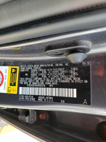 Photo 10 from auction – 2010 TOYOTA HIGHLANDER with VIN 5TDZA3EH3AS005518