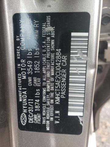 Photo 10 from auction – 2012 HYUNDAI ACCENT GLS with VIN KMHCT5AE2CU042884