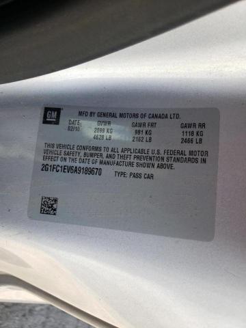 Photo 10 from auction – 2010 CHEVROLET CAMARO LT with VIN 2G1FC1EV6A9189670