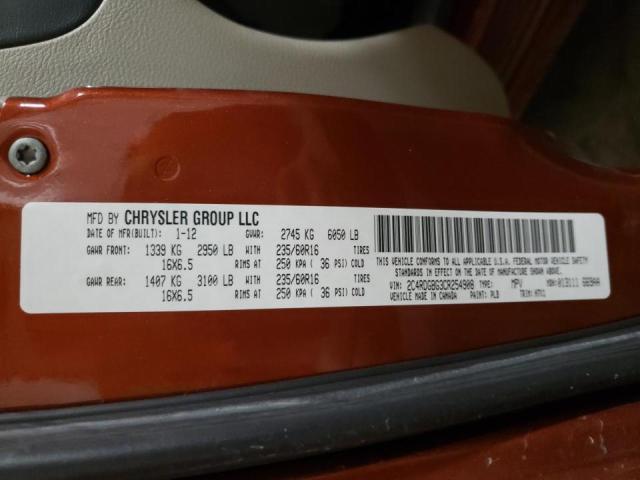 Photo 10 from auction – 2012 DODGE GRAND CARA with VIN 2C4RDGBG3CR254908