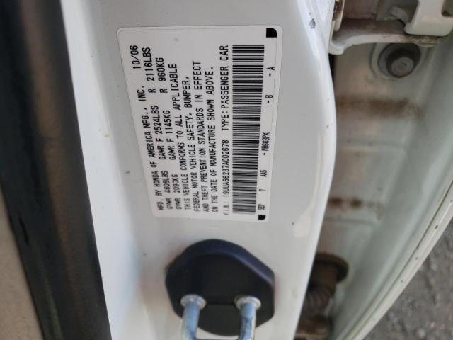 Photo 10 from auction – 2007 ACURA TL with VIN 19UUA66237A002678