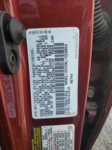 Photo 10 from auction – 2004 TOYOTA CAMRY LE with VIN 4T1BF32K24U067149