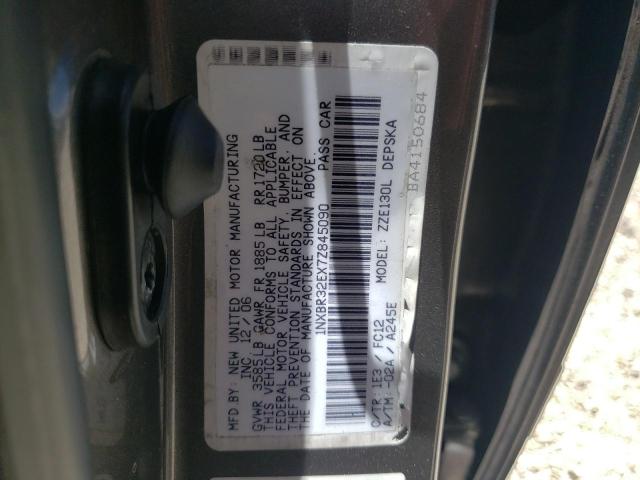 Photo 10 from auction – 2007 TOYOTA COROLLA with VIN 1NXBR32EX7Z845090
