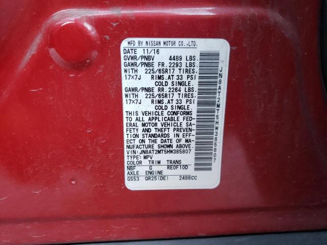 Photo 10 from auction – 2017 NISSAN ROGUE S with VIN JN8AT2MT5HW385807