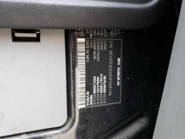 Photo 10 from auction – 2016 MERCEDES-BENZ SPRINTER 2 with VIN WD3PE8DD0GP308146