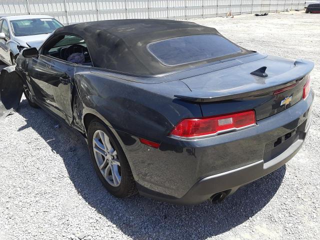 Photo 3 from auction – 2015 CHEVROLET CAMARO LT with VIN 2G1FD3D36F9271804