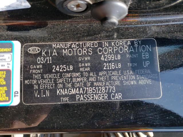 Photo 10 from auction – 2011 KIA OPTIMA LX with VIN KNAGM4A71B5128773