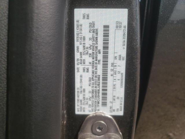 Photo 10 from auction – 2020 FORD ESCAPE SEL with VIN 1FMCU0H69LUB23802