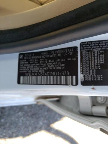 Photo 10 from auction – 2001 BMW 325 I with VIN WBAAN37401ND47378