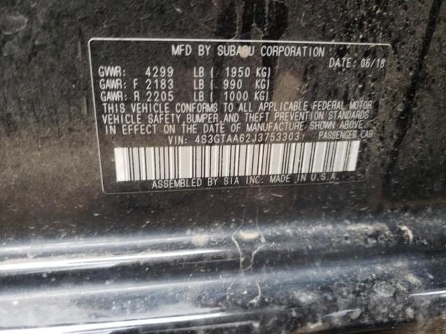 Photo 10 from auction – 2018 SUBARU IMPREZA with VIN 4S3GTAA62J3753303