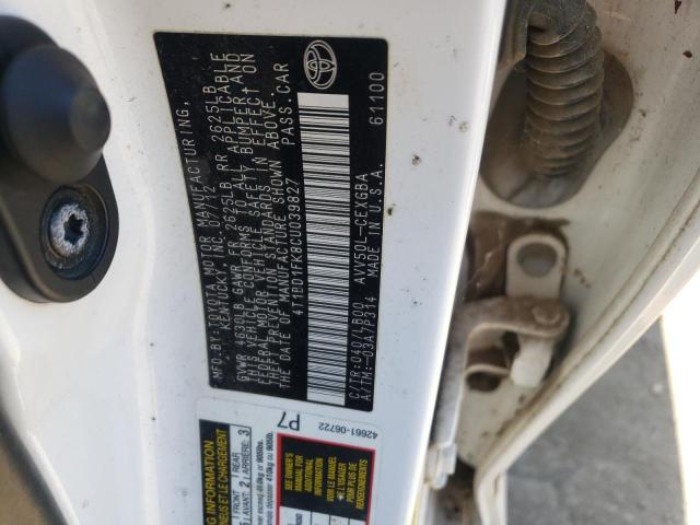 Photo 10 from auction – 2012 TOYOTA CAMRY HYBR with VIN 4T1BD1FK8CU039827