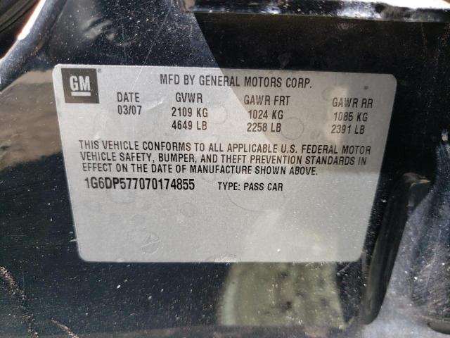 Photo 10 from auction – 2007 CADILLAC CTS with VIN 1G6DP577070174855