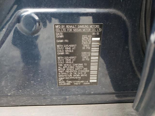 Photo 10 from auction – 2015 NISSAN ROGUE S with VIN KNMAT2MV7FP578755