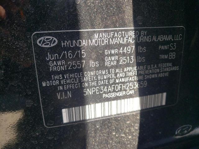 Photo 10 from auction – 2015 HYUNDAI SONATA SPO with VIN 5NPE34AF0FH253659