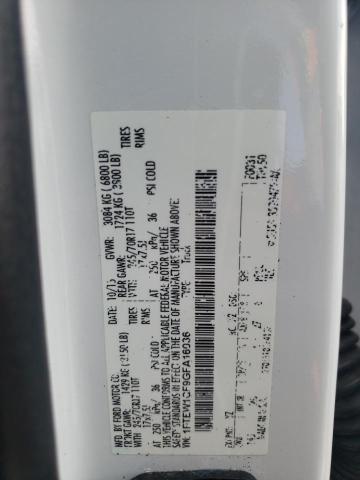 Photo 10 from auction – 2016 FORD F150 SUPER with VIN 1FTEW1CF9GFA16036