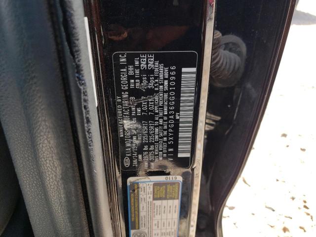 Photo 10 from auction – 2016 KIA SORENTO LX with VIN 5XYPGDA36GG010966