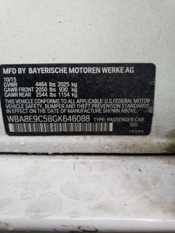 Photo 10 from auction – 2016 BMW 328 I SULE with VIN WBA8E9C58GK646088
