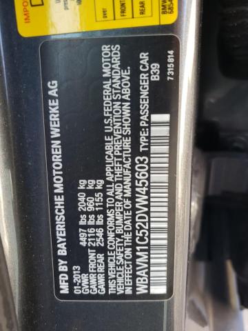 Photo 10 from auction – 2013 BMW X1 SDRIVE2 with VIN WBAVM1C52DVW45603