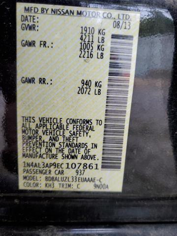 Photo 10 from auction – 2014 NISSAN ALTIMA 2.5 with VIN 1N4AL3AP9EC107861