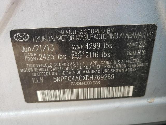 Photo 10 from auction – 2013 HYUNDAI SONATA SE with VIN 5NPEC4ACXDH769269