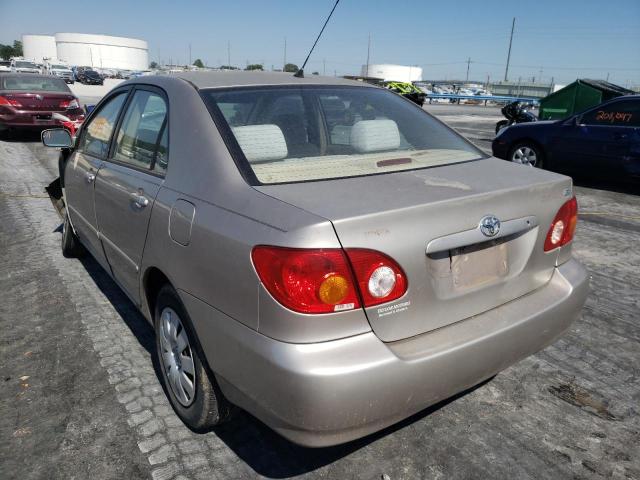 Photo 3 from auction – 2003 TOYOTA COROLLA CE with VIN 1NXBR32E83Z184833