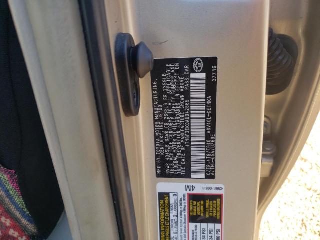 Photo 10 from auction – 2010 TOYOTA CAMRY BASE with VIN 4T1BF3EK0AU042869