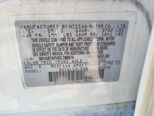 Photo 10 from auction – 2013 NISSAN UK with VIN 3N1AB7AP4DL786674