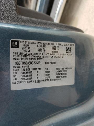 Photo 10 from auction – 2011 CHEVROLET SILVERADO with VIN 3GCPKSE33BG275531