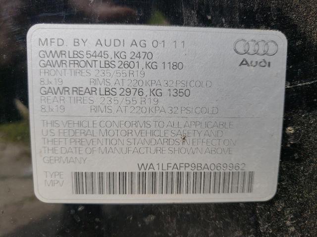 Photo 10 from auction – 2011 AUDI Q5 PREMIUM with VIN WA1LFAFP9BA069962