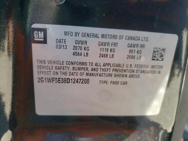 Zdjęcie 10 z aukcji – 2013 CHEVROLET IMPALA LS z VIN 2G1WF5E38D1247200