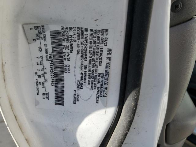 Photo 10 from auction – 2002 FORD TAURUS with VIN 1FAFP55S92G207905
