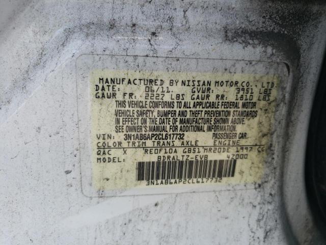 Photo 10 from auction – 2012 NISSAN SENTRA 2.0 with VIN 3N1AB6AP2CL617732