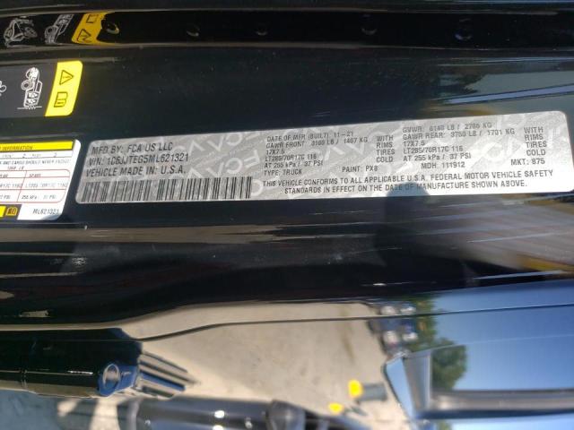 Photo 10 from auction – 2021 JEEP GLADIATOR with VIN 1C6JJTEG5ML621321