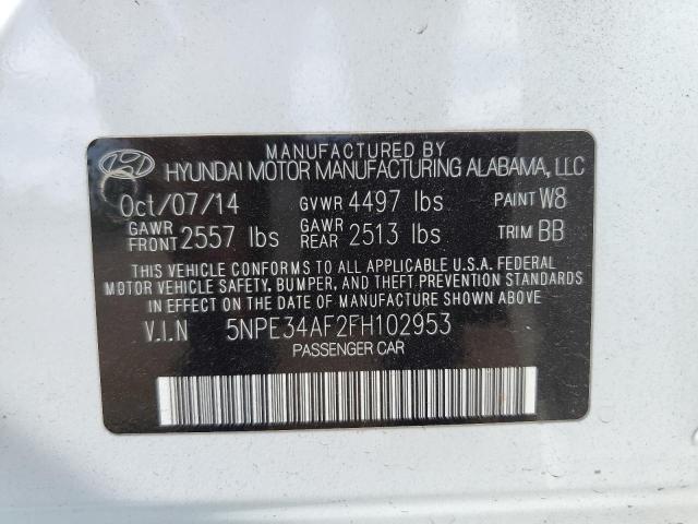 Photo 10 from auction – 2015 HYUNDAI SONATA SPO with VIN 5NPE34AF2FH102953