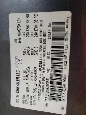 Photo 10 from auction – 2008 DODGE RAM 1500 S with VIN 1D7HU18N28J184530