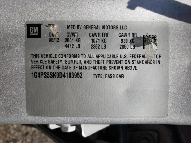 Photo 10 from auction – 2013 BUICK VERANO with VIN 1G4PS5SK0D4103952