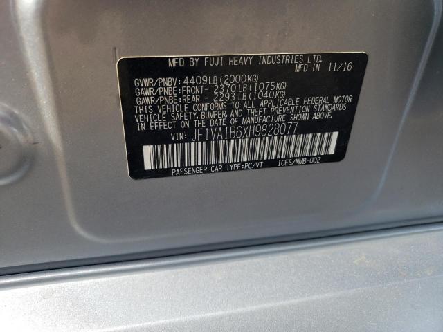 Photo 10 from auction – 2017 SUBARU WRX with VIN JF1VA1B6XH9828077