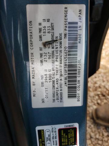 Photo 10 from auction – 2011 MAZDA 3 I with VIN JM1BL1UF5B1454620