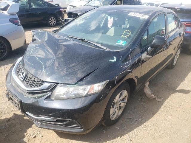 Photo 2 from auction – 2013 HONDA CIVIC LX with VIN 19XFB2F56DE279115