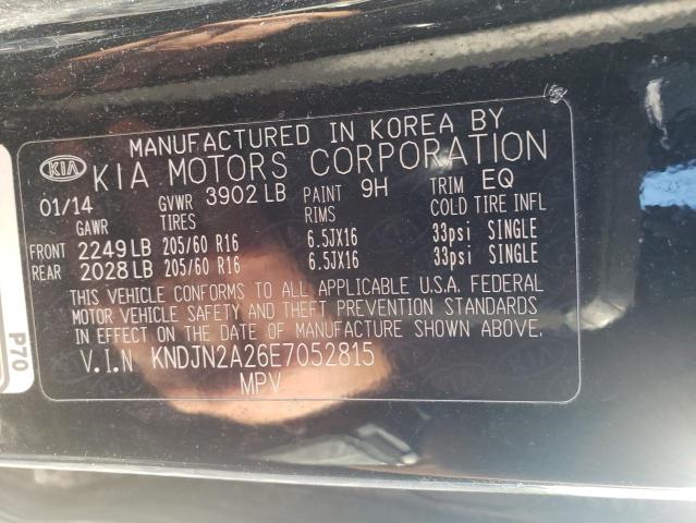 Photo 10 from auction – 2014 KIA SOUL with VIN KNDJN2A26E7052815