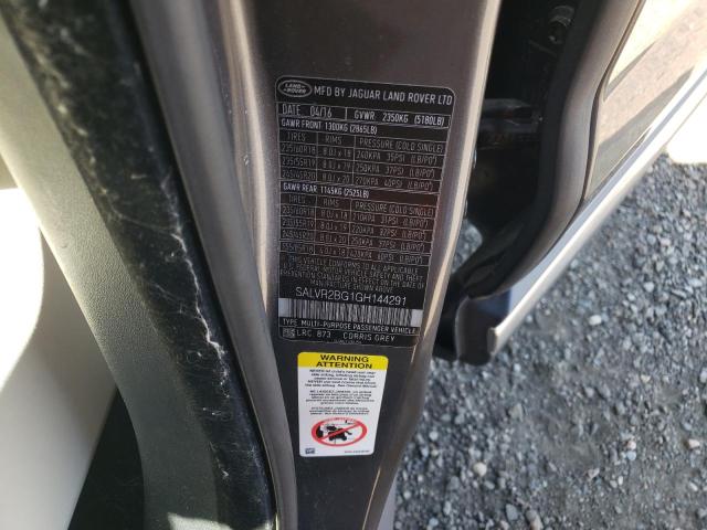 Photo 10 from auction – 2016 LAND ROVER RANGE ROVE with VIN SALVR2BG1GH144291