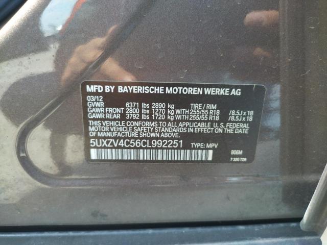 Photo 10 from auction – 2012 BMW X5 XDRIVE3 with VIN 5UXZV4C56CL992251