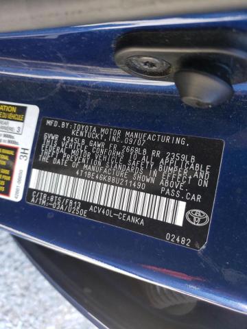 Photo 10 from auction – 2008 TOYOTA CAMRY CE with VIN 4T1BE46K88U211490